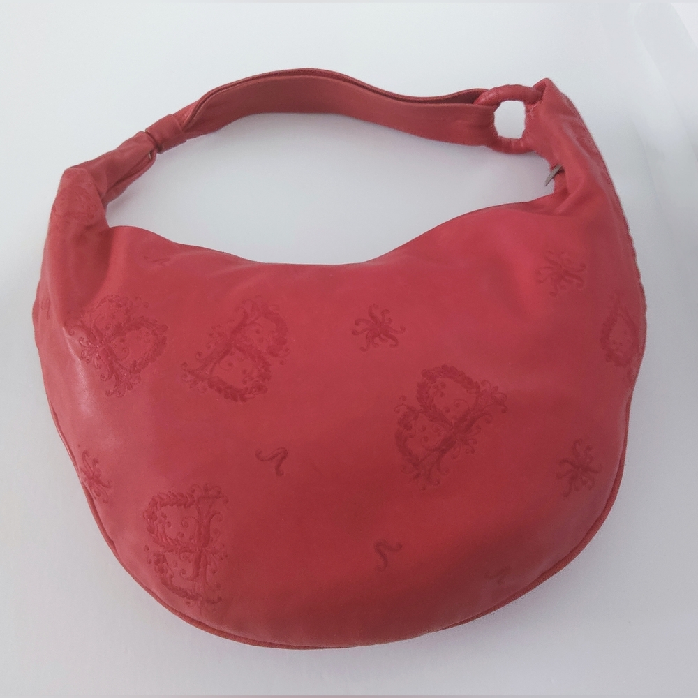 Braccialini Italian Genuine Leather Women's Hobo Shoulder Bag. Pre-owned.